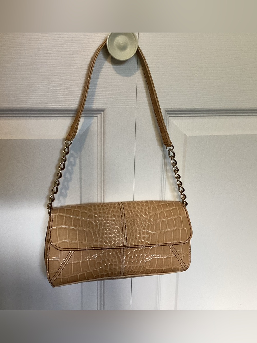 Liz Claiborne purse, tan coloured.